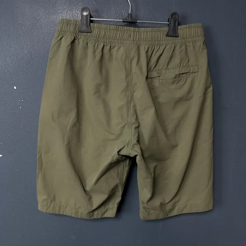 [BUNJANG] Nike Logo Khaki Banding Half Pants / M 나이키 로고 카키 밴딩 하프 팬츠