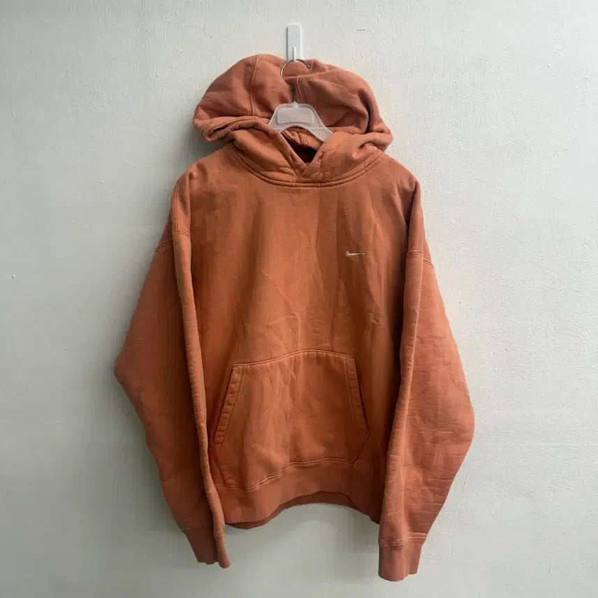 [BUNJANG] Nike NRG Solo Swoosh Orange Hoodie (L) / 나이키 NRG 솔로 스우시 오렌지 후드티 (L)