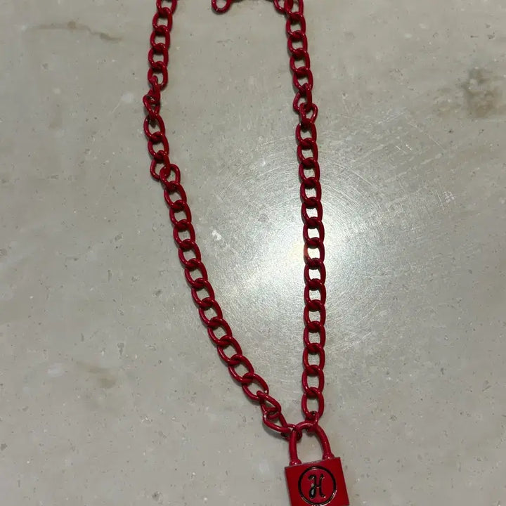 [BUNJANG] Hysteric Glamour Red Lock Choker / 히스테릭글래머 레드 자물쇠 초커