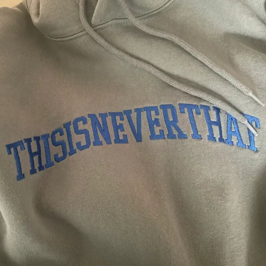 [BUNJANG] Thisisneverthat L Ribbed Hoodie / 디스이즈네버넷 후드티 L