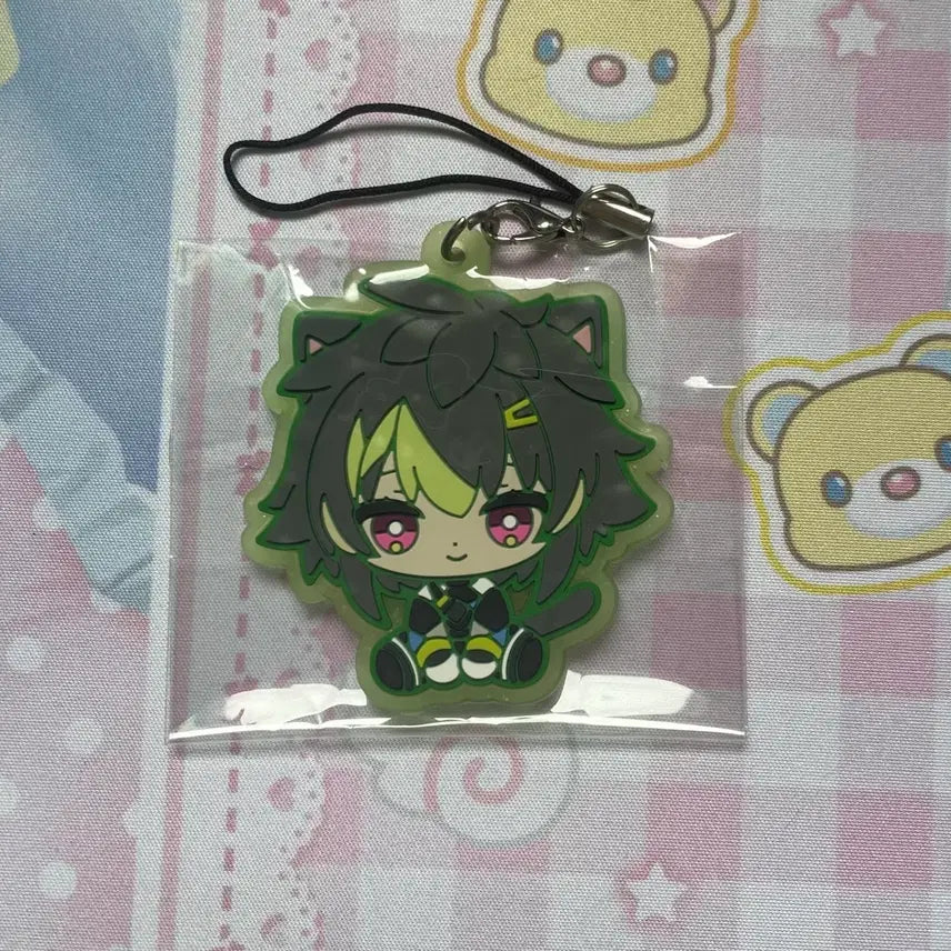 [BUNJANG] NIJISANJI Inami Rai 2nd Edition Rubber Strap Keychain / 니지산지 이나미 라이 2차 비공굿 러버스트랩 키링