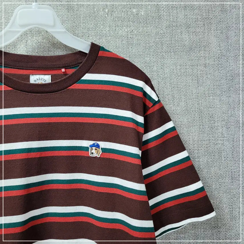 [BUNJANG] Hazzys 1988 Striped Cotton Short Sleeve T-Shirt Men&