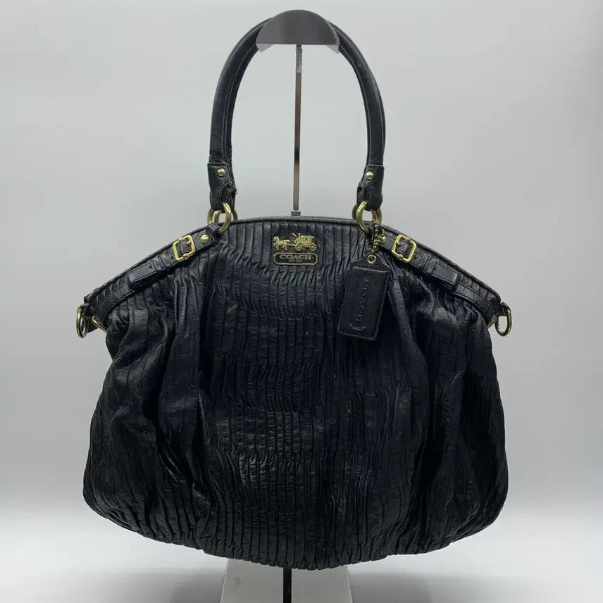 [SOLD OUT] 267002523 코치 가죽 2way 숄더백 블랙