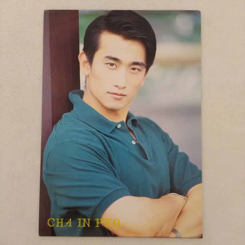 [BUNJANG] Cha In-pyo A4 Poster Paper Memorabilia / 차인표 책받침 종이 / A4 포스터 사진 스타 굿즈 빈티지 문구 팬시