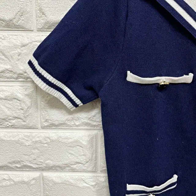 [BUNJANG] Short Sleeve Knit Cardigan / 1811) 반팔 니트가디건