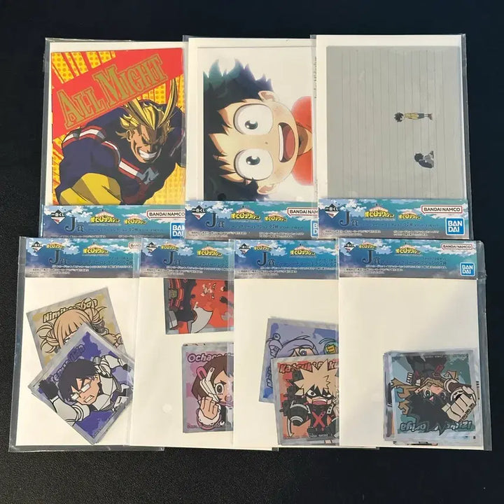[BUNJANG] My Hero Academia Ichiban Kuji Prize J Sticker Set + Postcard Set / 나히아 히로아카 제일복권 J상 스티커 4종 + 포스트 카드 3종