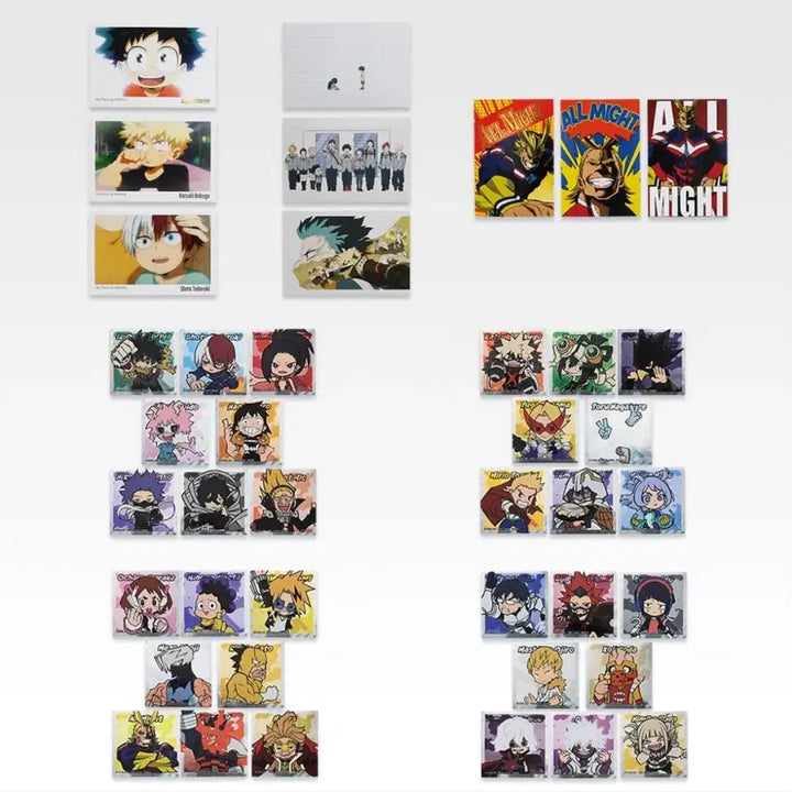 [BUNJANG] My Hero Academia Ichiban Kuji Prize J Sticker Set + Postcard Set / 나히아 히로아카 제일복권 J상 스티커 4종 + 포스트 카드 3종