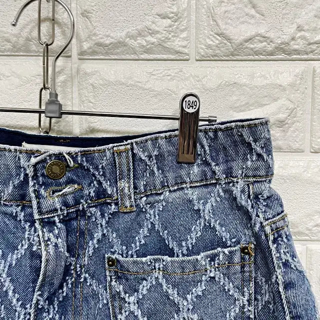 [BUNJANG] Monogram Denim Shorts / 1849) 모노그램 데님반바지