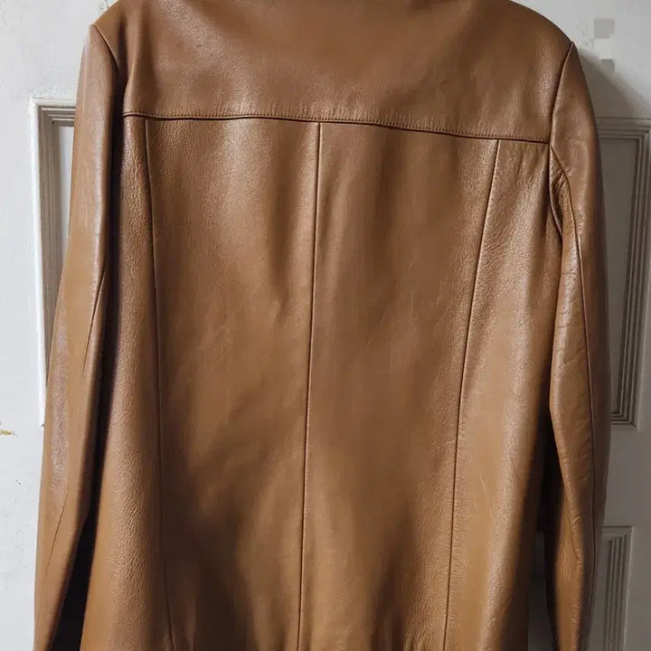[BUNJANG] Brown Leather Jacket / 브라운 레더 자켓