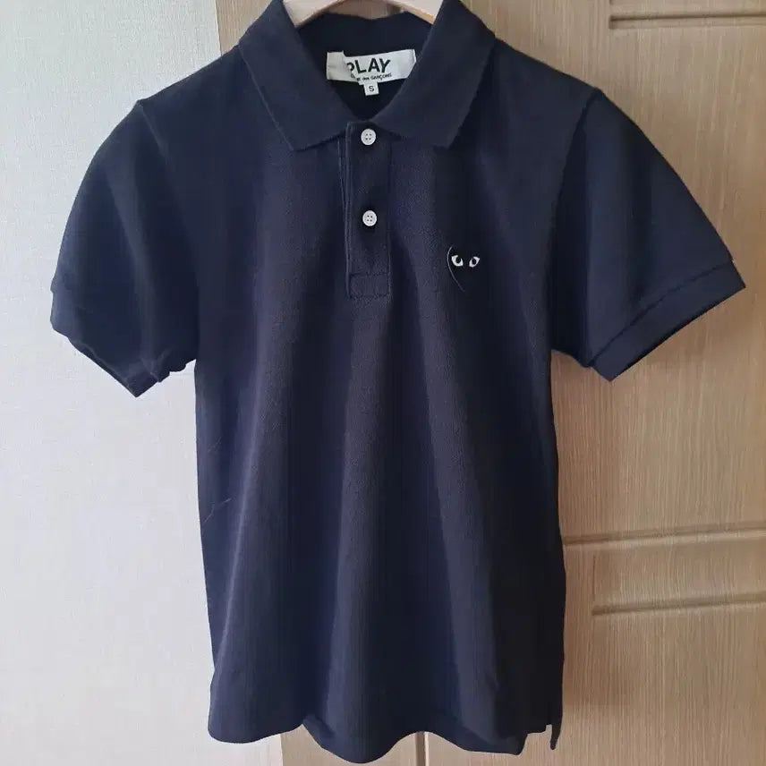 [BUNJANG] Comme des Garçons Play Black Polo Shirt / 꼼데가르송 플레이 블랙 카라티