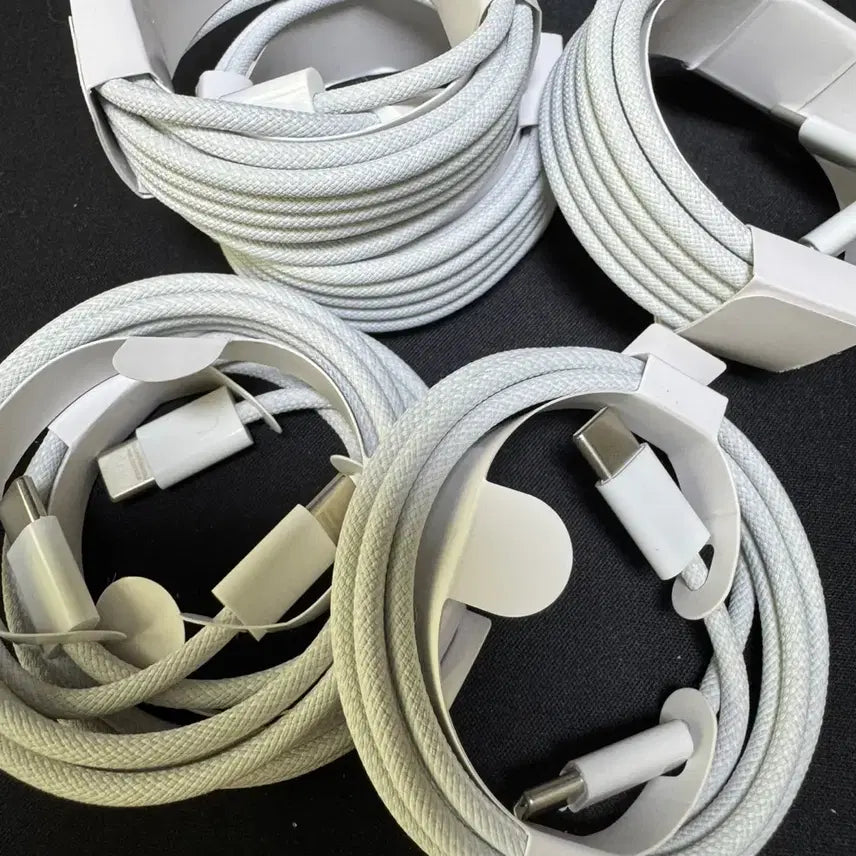 [BUNJANG] FOXCON 1M/2M Woven USB-C to USB-C Cable for Apple &amp; Samsung / C TO C 1M, 2M 우븐 케이블 애플 삼성 전용