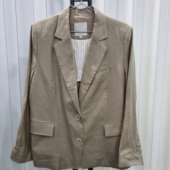 [SOLD OUT] CelebShop 베이지색 리넨 블레이저