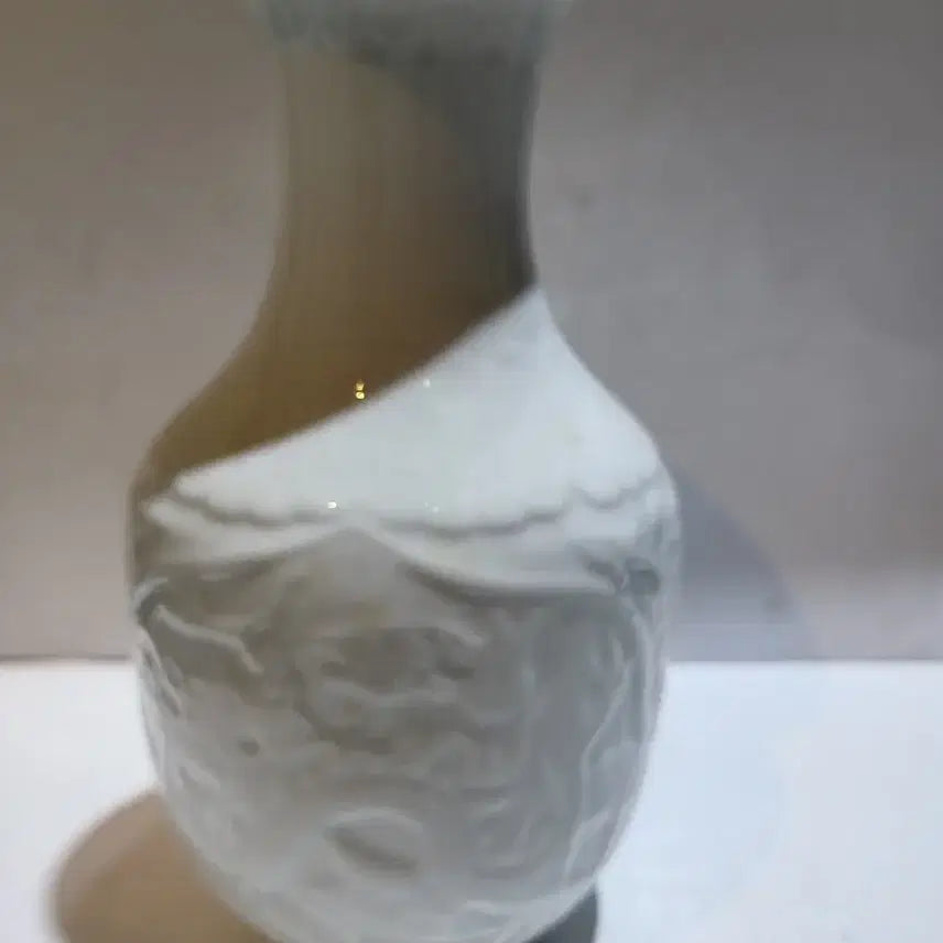 [BUNJANG] Chinese Celadon Porcelain Vase with Dragon Motif / 중국도자기 첨백유