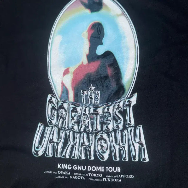 [BUNJANG] King Gnu Dome Tour T-Shirt Black / King Gnu Dome Tour 티셔츠 더그언 티 킹누 블랙