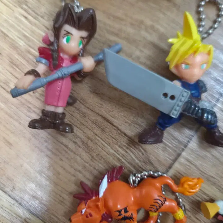 [BUNJANG] Final Fantasy VII Classic Figure Keychain Set / 파이널판타지7 피규어 키링 고전 세트