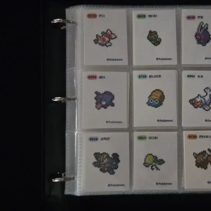 [BUNJANG] Pokemon Stickers Pixel Set (36 Types, Mewtwo Included) / 포켓몬 띠부씰 픽셀 노중복 36종 뮤츠포함