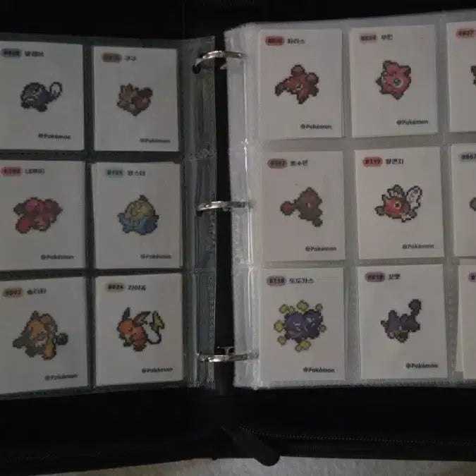 [BUNJANG] Pokemon Stickers Pixel Set (36 Types, Mewtwo Included) / 포켓몬 띠부씰 픽셀 노중복 36종 뮤츠포함