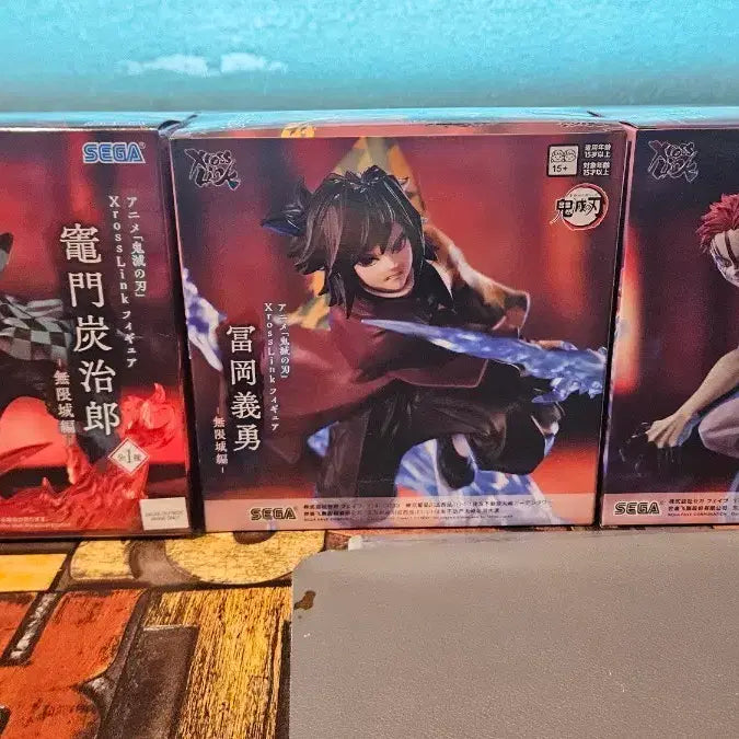 [BUNJANG] Sega Demon Slayer: Kimetsu no Yaiba Mugen Train Tanjiro, Giyu, Akaza 3-Figure Set / 택포 8만원 세가 귀멸의 칼날 무한성 탄지로 기유 아카자 3종 세트