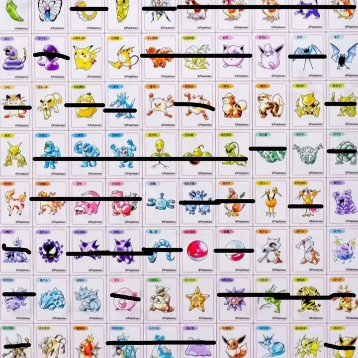 [BUNJANG] Pokemon 30th Anniversary Artworks Tteobuseal Bundle Set / 포켓몬 30주년 아트웍 띠부씰 일괄