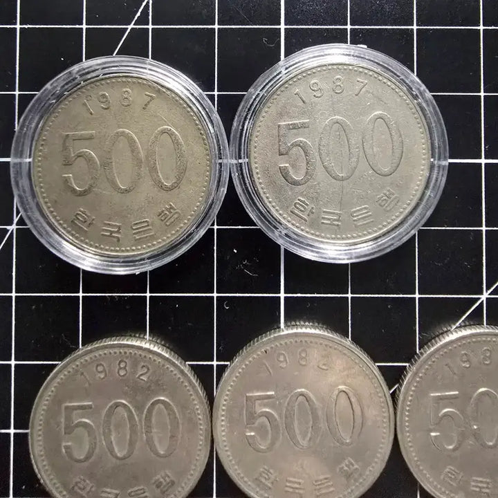 [BUNJANG] South Korean 500 Won Coin Collection (1987, 1982, 2014) / 500주 (87,82,14년 모음)