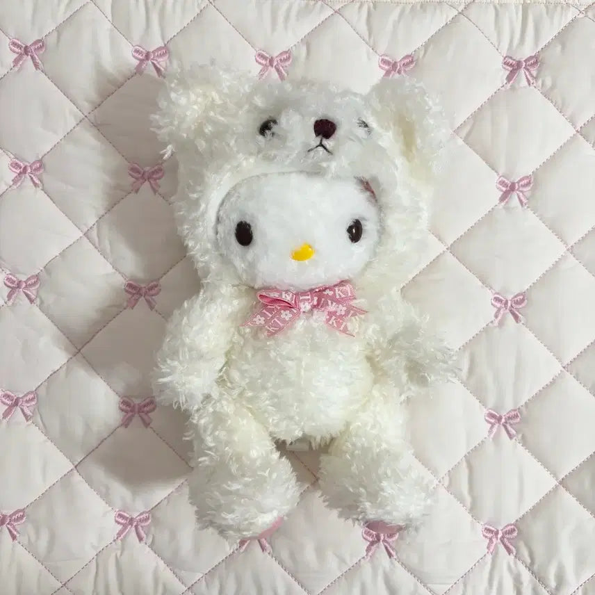 [BUNJANG] Sanrio Hello Kitty Gal Deco Plush Doll (2002) / 갸루 방꾸 미소녀 키티 헬로키티 인형 곰돌이 고전