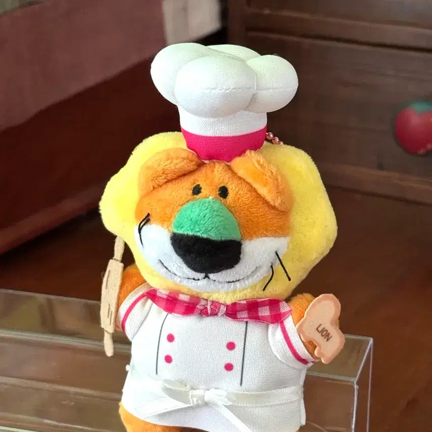 [BUNJANG] Tabekko Animal Lion Plush Keychain / 타베코도부츠 사자인형키링
