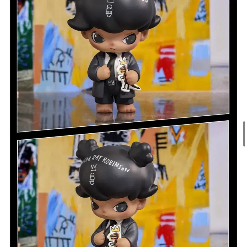 [BUNJANG] Pop Mart DIMOO Jean-Michel Basquiat Collaboration Handmade Large Kidult Figure / 팝마트 디무 장 미쉘 바스키아 콜라보 핸드 메이드 대형 키덜트 DIMOO