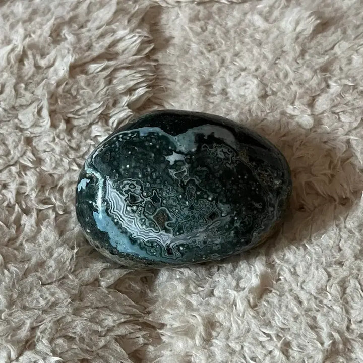 [BUNJANG] Amazonite Ocean Jasper Palm Stone / 천연원석 아마조나이트 오션재스퍼 해양마노 팜스톤 원석 천연석