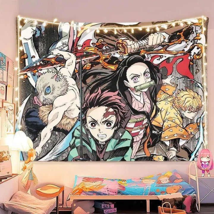 [BUNJANG] Demon Slayer Large Fabric Poster / 귀멸의 칼날 대형 패브릭 포스터