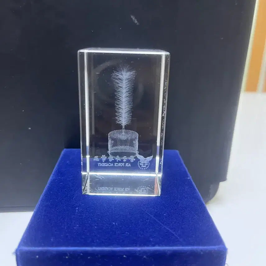 [BUNJANG] Air Force Academy 3D Crystal Plaque / 공군사관학교 3D 크리스탈상패