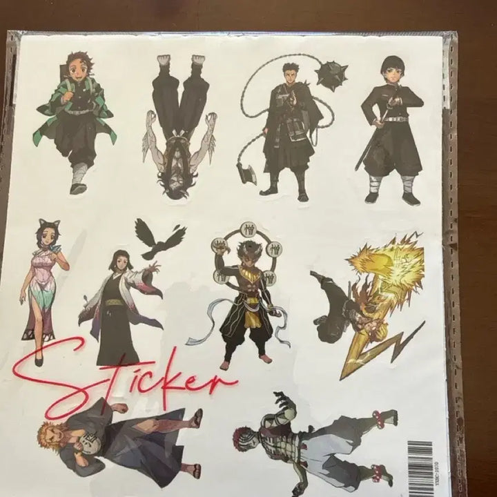 [BUNJANG] Demon Slayer Character Illustration Stickers (60 pcs) / 귀멸의 칼날 캐릭터 일러스트 스티커: 고화질 캐릭터 스티커 60장