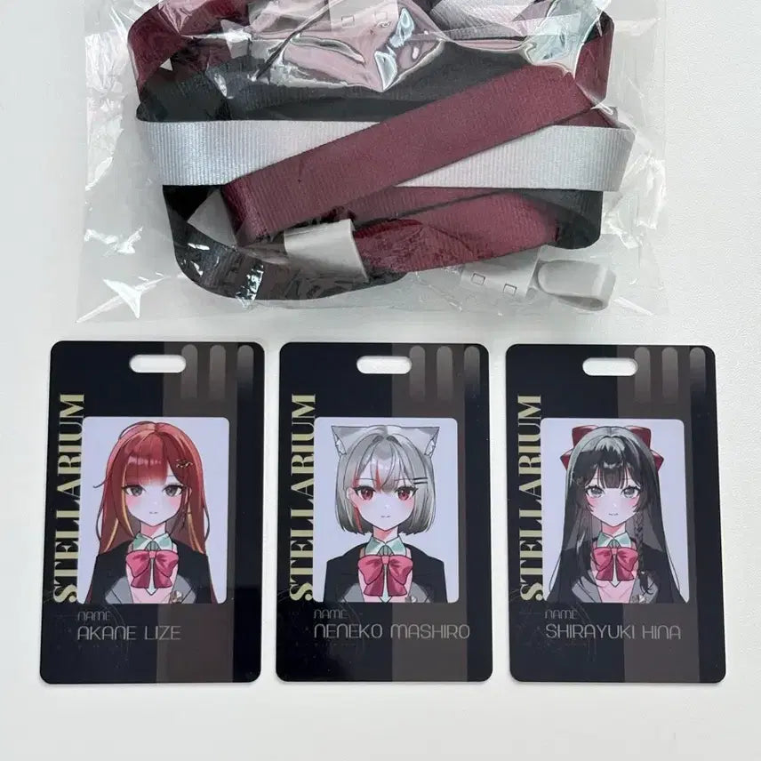 [BUNJANG] Lize Mashiro Hinata ID Card Bundle / 스텔라이브 리제 마시로 히나 사원증 일괄