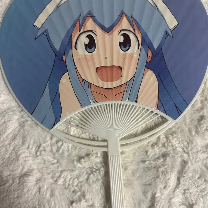 [BUNJANG] Squid Girl Uchiwa Fan - Classic Beautiful Girl / 오징어소녀 부채 우치와 이카무스메 고전미소녀