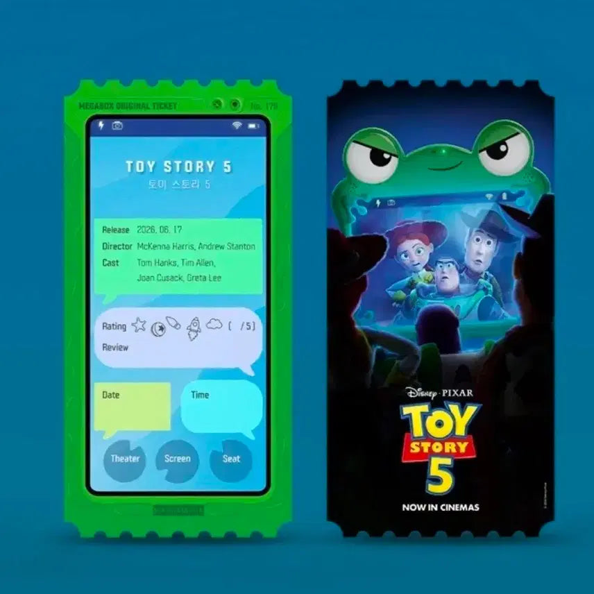 [BUNJANG] Toy Story 5 Megabox Original Ticket / 토이 스토리 5 메가박스 오리지널 티켓