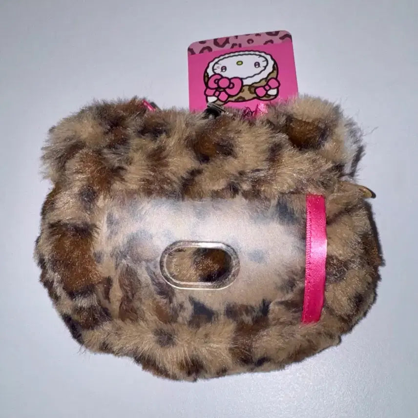 [BUNJANG] Sanrio Hello Kitty Leopard Print Lilpass Pouch Keyring / 산리오 보석 호피핑크 헬로키티 릴패스 파우치 키링