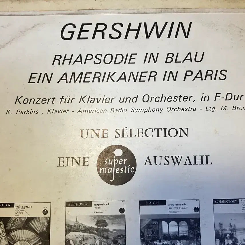 [BUNJANG] George Gershwin Rhapsody in Blue LP Record / 모노반) 거슈윈 - 랩소디 인 블루 LP