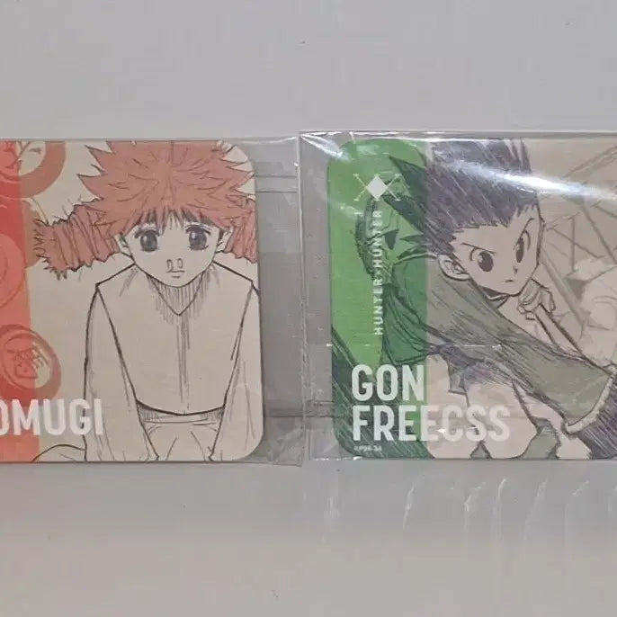 [BUNJANG] Hunter x Hunter Gon &amp; Komugi Original Art Coaster Bundle Set / (일괄)헌터헌터 곤 코무기 원화 아트 코스터