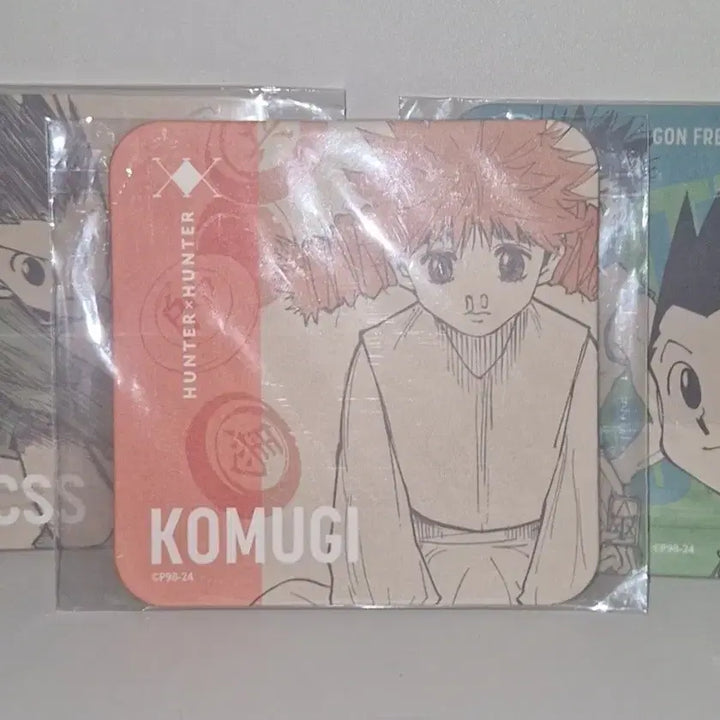 [BUNJANG] Hunter x Hunter Gon &amp; Komugi Original Art Coaster Bundle Set / (일괄)헌터헌터 곤 코무기 진 원화 아트 코스터