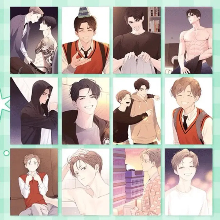 [BUNJANG] Four Weeks Lover Aniplus Exclusive Photocard Set and Postcard Set / 4주애인 애니플러스 특전