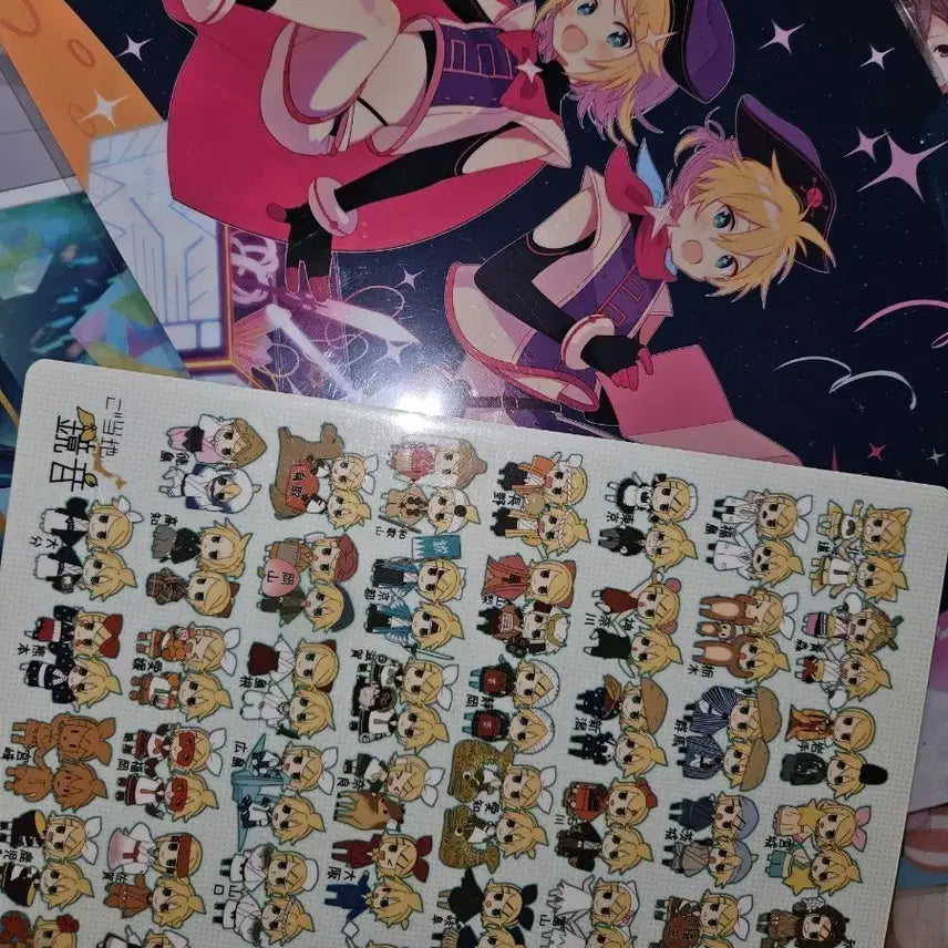 [BUNJANG] Kagamine Rin Len Clear File Set / 카가미네 린 렌 책받침,클리어 파일세트