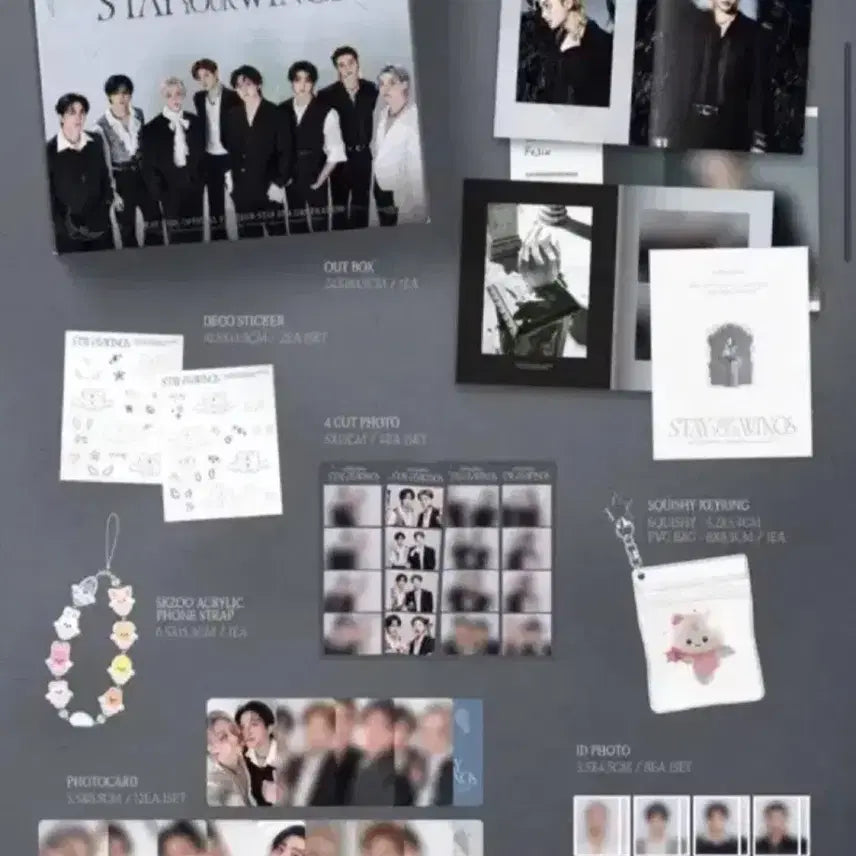 [BUNJANG] Stray Kids 6th Fanclub Kit Bundle Set (Excluding Keychain) / 스키즈 6기 팬키트 키링이랑 필릭스 빼고 일괄