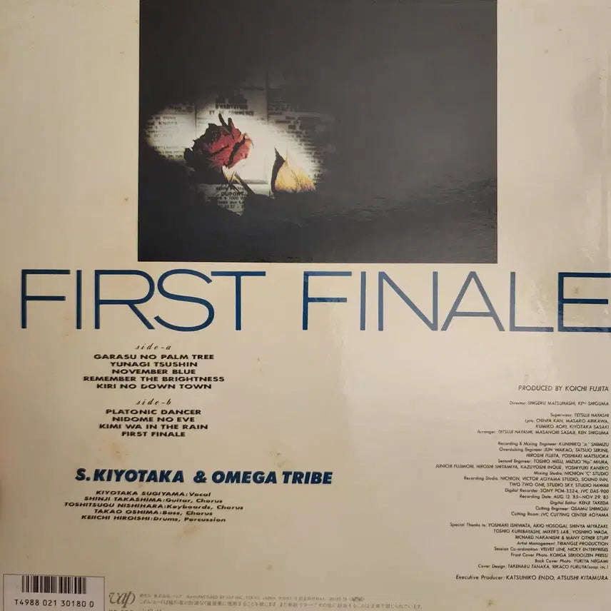 [BUNJANG] S. Kiyotaka &amp; Omega Tribe First Finale LP / 추천 시티팝 오메가트라이브 OMEGA TRIBE LP
