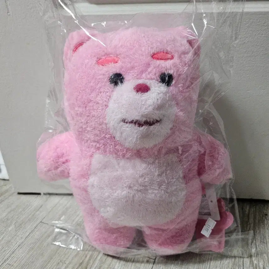 [BUNJANG] Bellygom Pink Fuzzy Doll Medium New / 정품 핑크 벨리곰 뽀글이 인형 중형 새상품