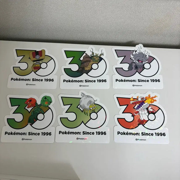 [BUNJANG] Pokemon 30th Anniversary Logo Sticker Set Generation 9 / 포켓몬 30주년 로고스티커 9세대 5000원