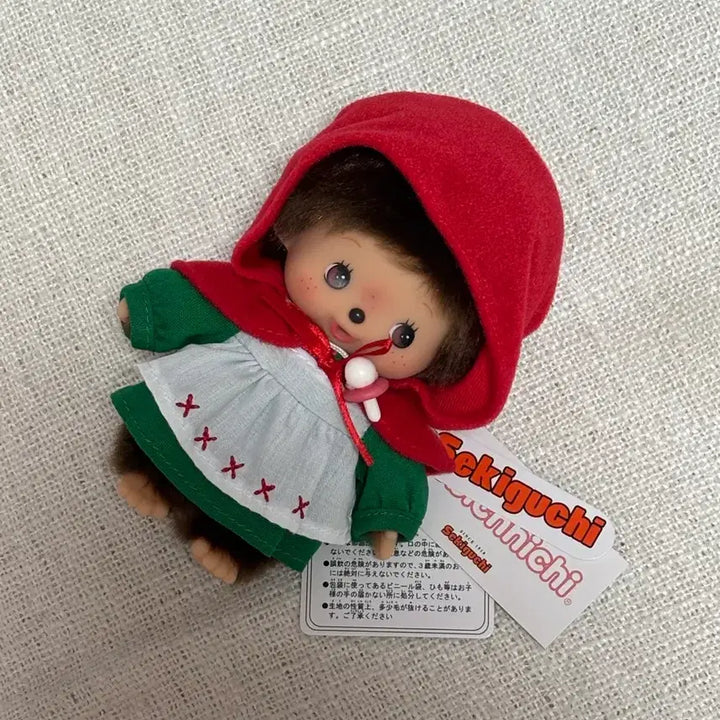 [BUNJANG] Authentic Monchhichi Bebechichi Red Riding Hood Doll / 예쁜아이로 데려왔어요 ! 정품 몬치치 베베치치 빨간망토