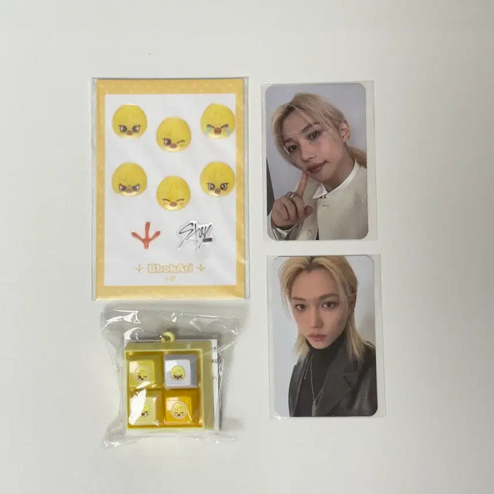 [BUNJANG] Stray Kids Felix Japan Lottery Photocard, Bbokari Keycap, Sticker Bundle Set / Straykids 필릭스 일본복권 포토카드 뽁아리 키캡 스티커 일괄세트