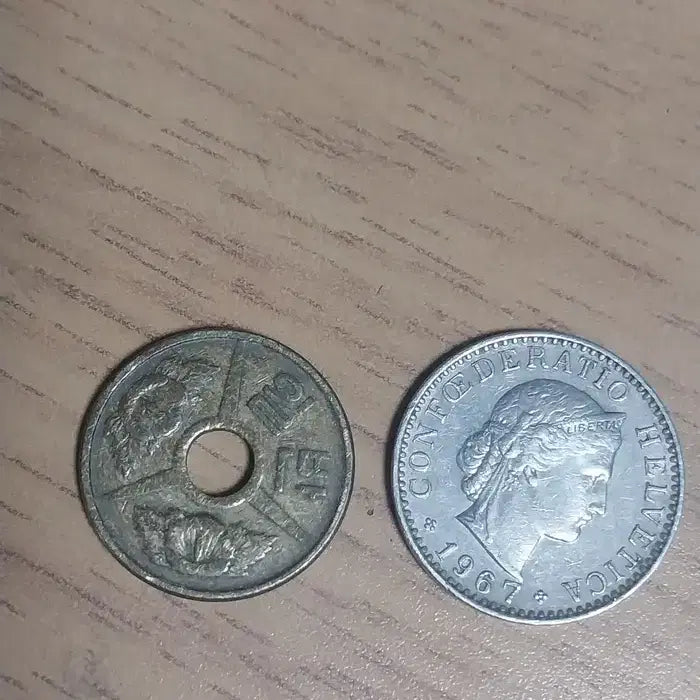 [BUNJANG] 1967 Switzerland 20 Rappen and City Bus Token / 1967 스위스 20라펜과 시내버스 토큰