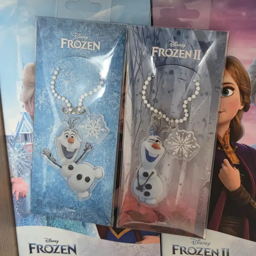 [BUNJANG] Frozen Season 1 &amp; 2 Postcard Book, Olaf Keyring, Masking Tape, Stickers / 겨울왕국 시즌1,2 엽서북 올라프 키링 마스킹테이프 스티커