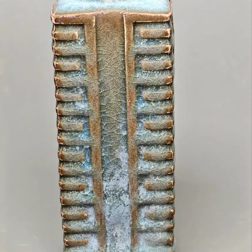 [BUNJANG] Chinese Celadon Vase, Early Qing Dynasty, Longquan Ware, Sky Blue Glaze / [진품] 청대 초기 용천요 천람유 종식병 중국도자기 골동품 고미술품 수집