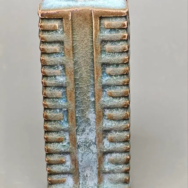 [BUNJANG] Chinese Celadon Vase, Early Qing Dynasty, Longquan Ware, Sky Blue Glaze / [진품] 청대 초기 용천요 천람유 종식병 중국도자기 골동품 고미술품 수집